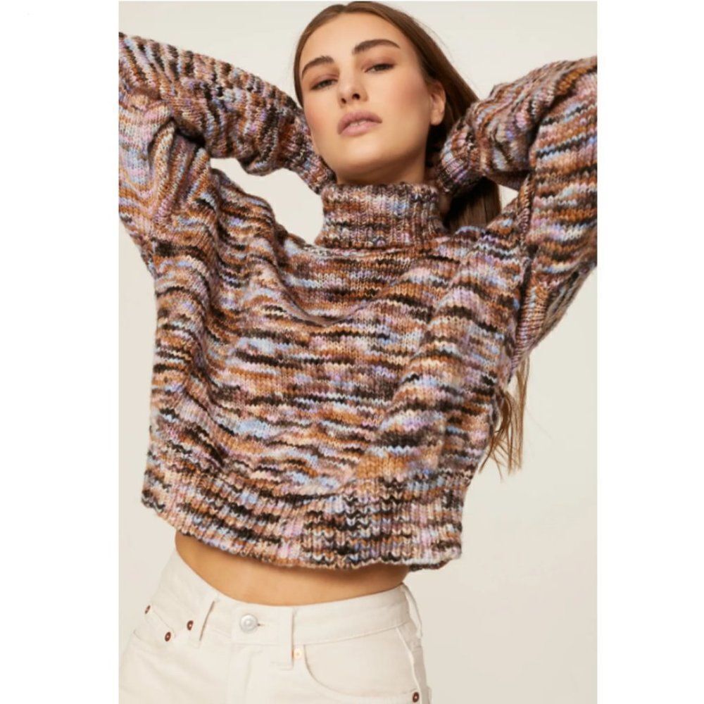 A.L.C Harper Marled Turtleneck Pullover Sweater - Picture 2 of 9